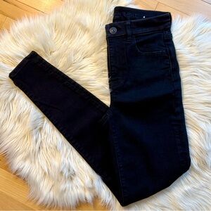 NWOT American Eagle Outfitters Black Curvy High Rise Jeggings Skinny Jeans